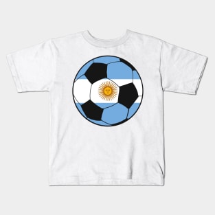 Argentina Soccer Ball Kids T-Shirt